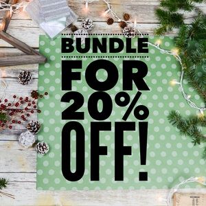 Bundle 3 items for 20% off!